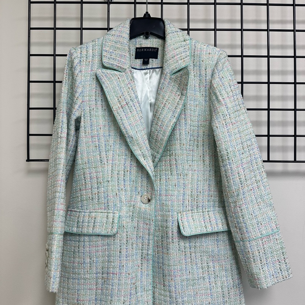 Bernardo Women's Multicolor Tweed Blazer